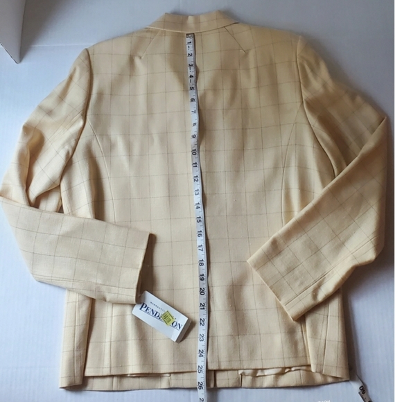 NYE SALE NEW Pendleton Silk Wool Plaid Suit SZ 14 - Picture 5 of 13